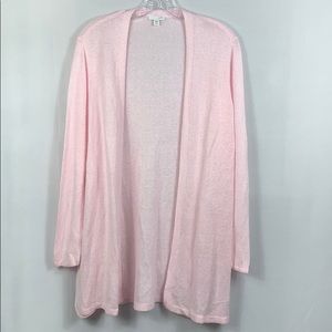 J.JIll Open - Front Lightweight Cardigan Pink MP